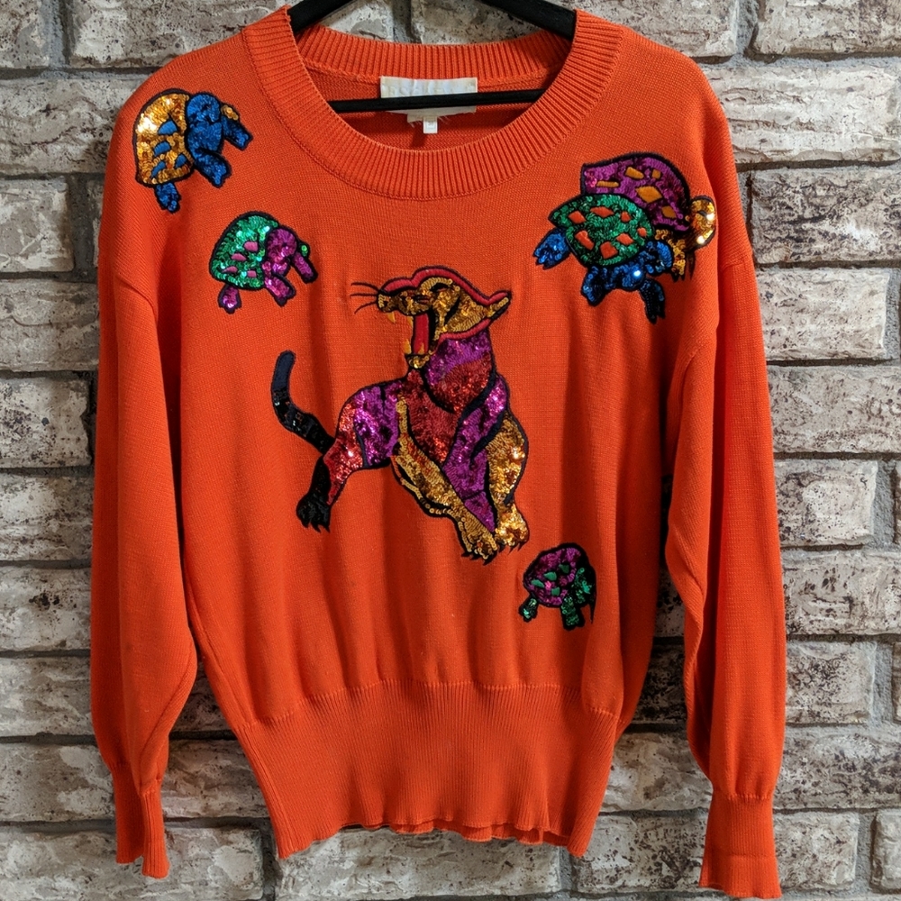 Escada Sweater Vintage size EU38 orange